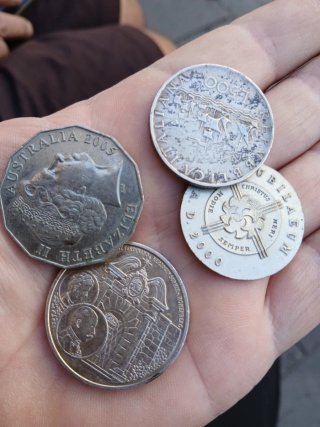 Set di 4 monete commemorative