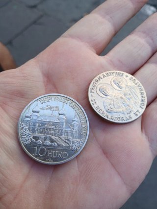 Set di 4 monete commemorative