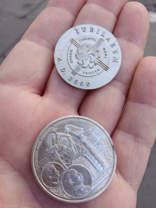 Set di 4 monete commemorative