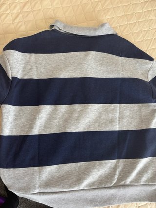 Sudadera Stradivarius Gris y Azul Talla XS