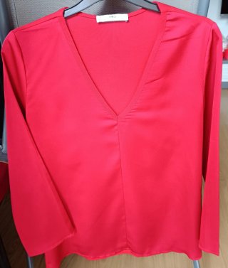 Blusa Roja Fluida Mango