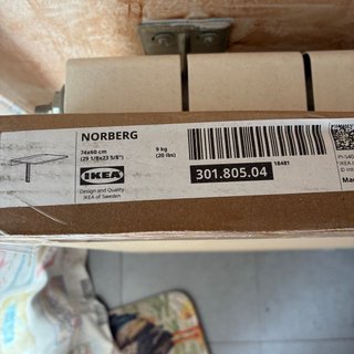Mesa de pared abatible IKEA Norberg