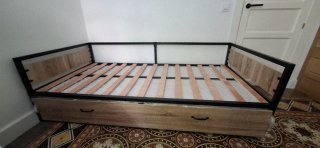 Cama Marinera con Estructura Metálica y colchón