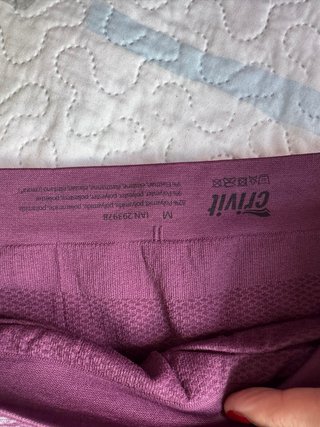 Sujetador Deportivo Workout Gris y Morado Talla M