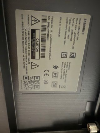 TV Samsung 65 pulgadas con panel LED roto