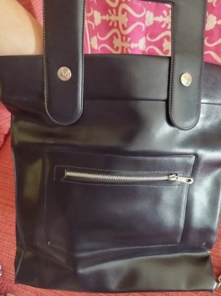 Bolso de mano tipo maletín negro