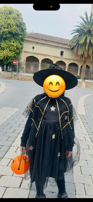 Disfraz Bruja Negra Estrellas