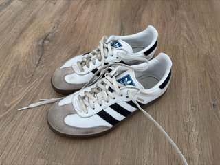 Adidas Samba 35 Blancas y Negras