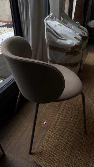 Silla Tapizada Beige