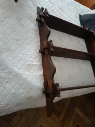 Estantería madera años 70 cuñas