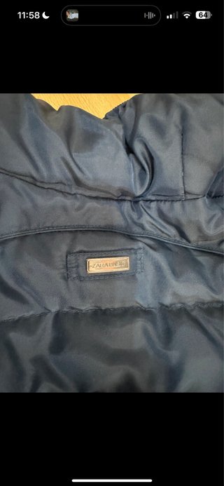 Chaqueta Zara azul acolchada