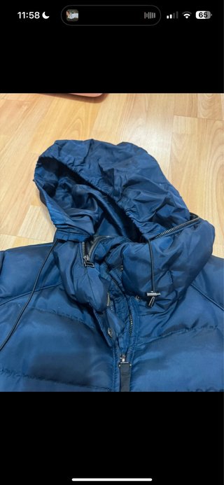 Chaqueta Zara azul acolchada