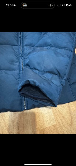 Chaqueta Zara azul acolchada