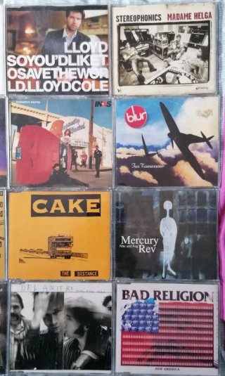 LOTE 20 CD MAXI Y PROMO ROCK KNOPFLER BLUR GENESIS