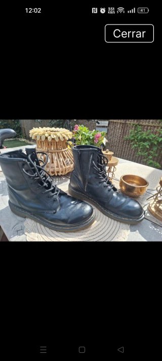 Botas Doctor Martens de piel negras talla 38