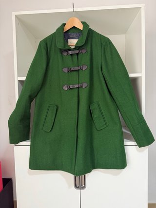 Abrigo tipo trenca verde Stradivarius