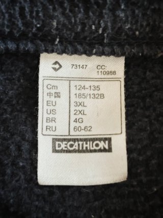 Forro Polar Quechua Talla 3XL