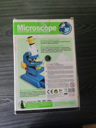Microscopio de juguete 1200X