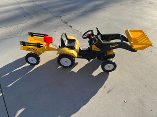 Tractor de Juguete con Remolque y Pala