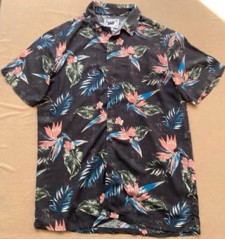 Camisa Hawaiana Pull&Bear Talla M Estampada