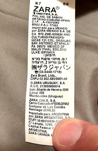 Cazadora fina talla M marca Zara