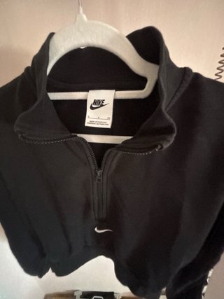 Sudadera Nike Crop Negra Talla S