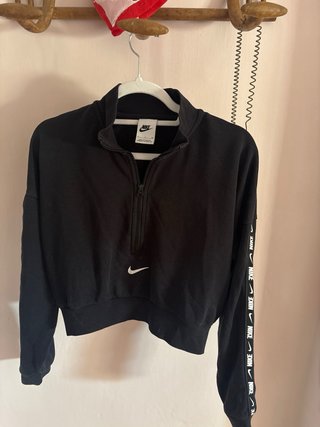 Sudadera Nike Crop Negra Talla S