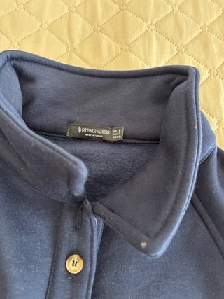 Sudadera Azul con Botones