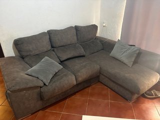 Sofá Cheslong Gris
