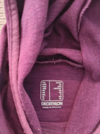 Sudadera Deportiva Kalenji Morada de mujer