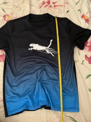 Camiseta Puma Degradado Negro/Azul