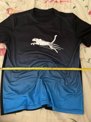 Camiseta Puma Degradado Negro/Azul