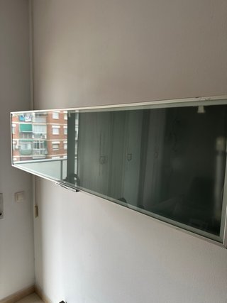 Mueble comedor cristal y madera