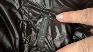 Plumón de invierno Zara negro