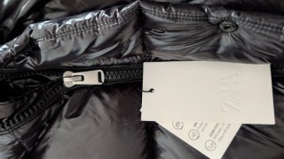 Plumón de invierno Zara negro