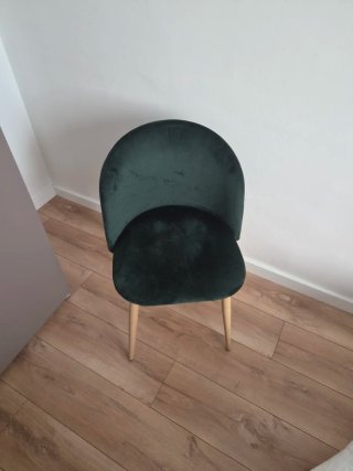 Silla de Terciopelo Verde, 2 unidades