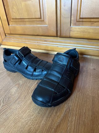 Sandalias de cuero Coronel Tapioca negras