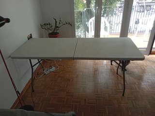 Mesa Plegable de Jardín Blanca