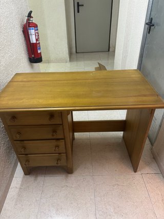 Mesa escritorio madera 4 cajones