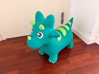 Saltador Hinchable Dinosaurio Verde