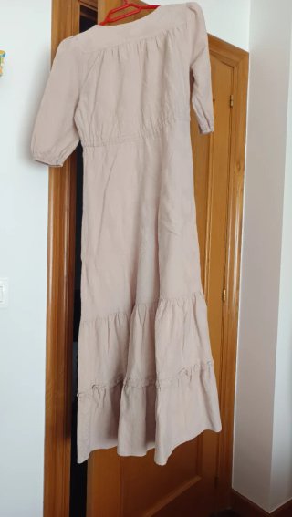 Vestido largo rosa talla XS