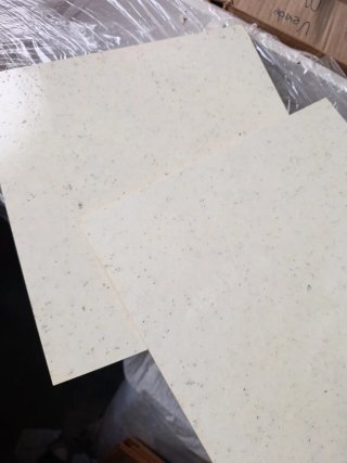 Lote de losetas de corcho para suelo color crudo