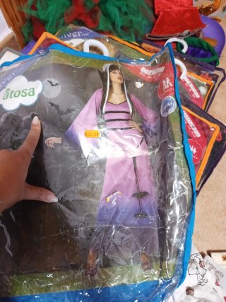 Disfraz Halloween Atosa Morado Talla M