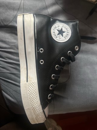 Converse Polipiel Negras Talla X