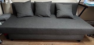 Sofá Cama Ikea ÄLVDALEN Gris 3 Plazas
