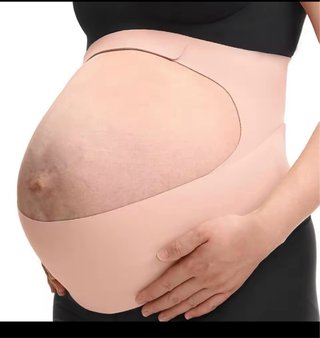 Faja Embarazo Beige M size