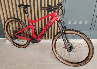 Bicicleta Eléctrica Scott Roja