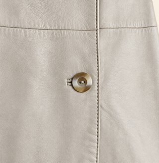 Chaqueta Vintage de Piel Napa Beige