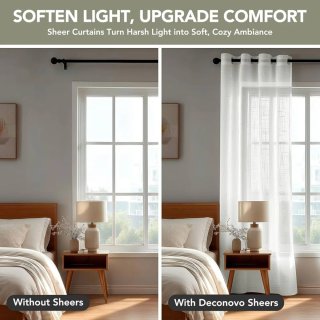 Cortinas Efecto Lino fino lágrimas 280x140cm