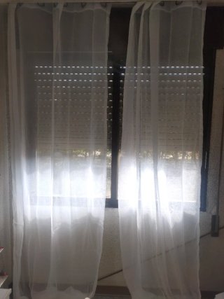 Cortinas Efecto Lino fino lágrimas 280x140cm